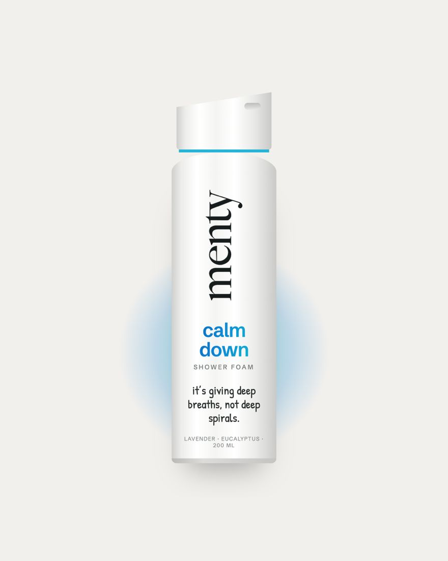 menty calm down shower foam