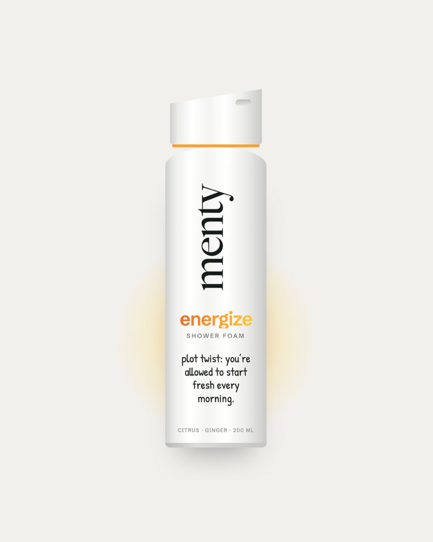 menty energize shower foam